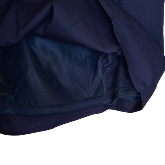 Miss Minuet Navy Dress Juniors Large Ruffled Strap Pleating Dance/Prom/Party EXC - Picture 5 of 11